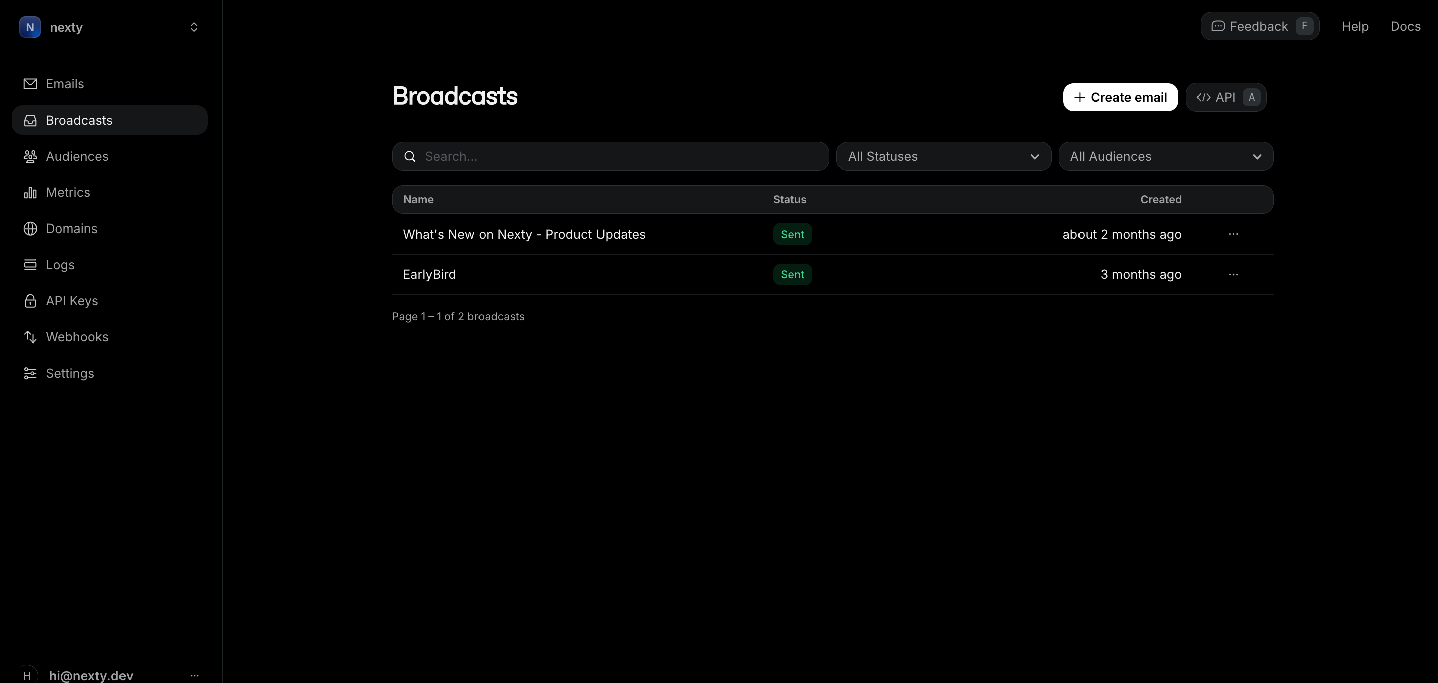 メールシステム